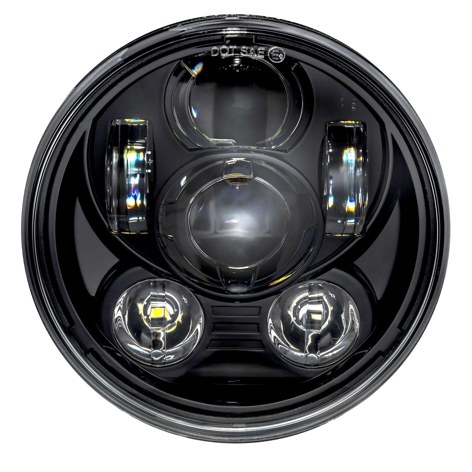 5.75" RRI Blazemaker V1 LED Headlight-LED Headlights-Rogue Rider Industries-Black-Rogue Rider Industries for Harley Davidson Motorcycles