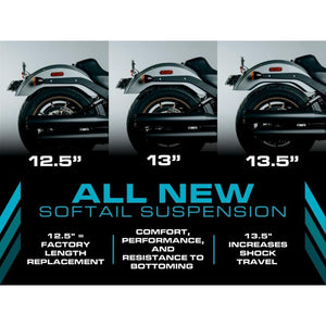 Legend Revo-A Adjustable Mono Shock Softail M8 2018-2023-Frames and Suspension-Legend Suspensions-Rogue Rider Industries for Harley Davidson Motorcycles