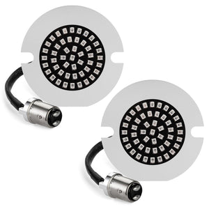 RRI SigZ Rear LED Turn Signals for Flat Style Housings - Black Label Special Edition-LED Turn Signals-Rogue Rider Industries-1157 (Offset Posts / Dual Contact)-No Lenses-Rogue Rider Industries for Harley Davidson Motorcycles