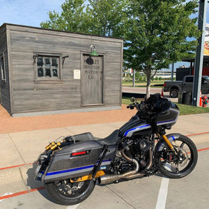 SAWICKI 930-01220 BRUSHED SHORTY CANNON 2:1 EXHAUST M8 FL TOURING 17-24