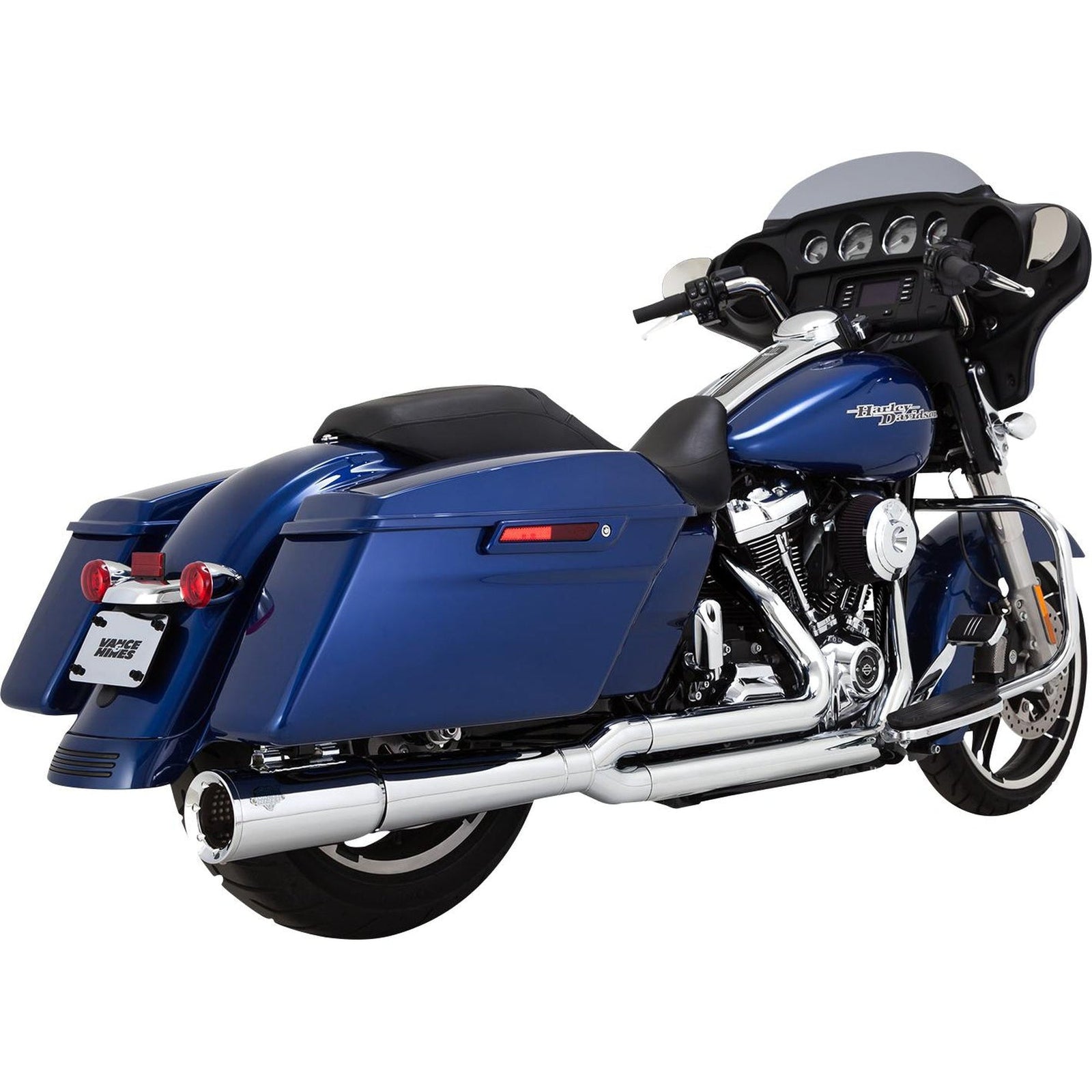 Vance & Hines Pro Pipe Chrome Exhaust System - Touring 2017-2022-Exhaust-Vance & Hines-Rogue Rider Industries for Harley Davidson Motorcycles