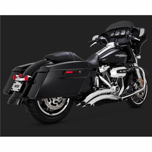 Vance and Hines Big Radius 2 into 2 Black or Chrome Exhaust for M8 Touring-Exhaust-Vance & Hines-Rogue Rider Industries for Harley Davidson Motorcycles