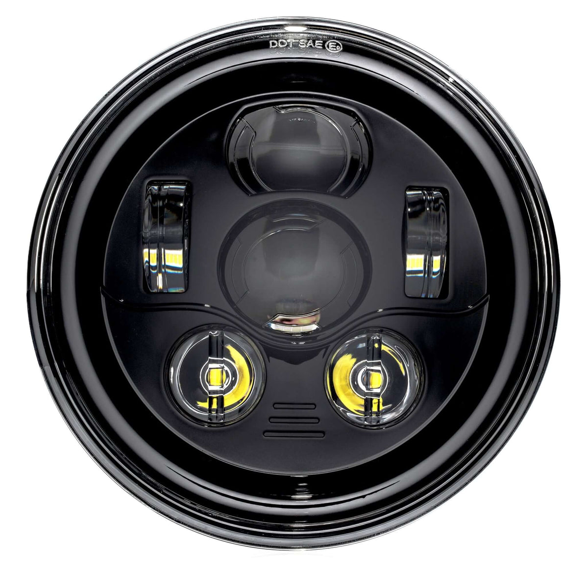 7&quot; RRI Blazemaker V1 LED Headlight-LED Headlights-Rogue Rider Industries-Black-Rogue Rider Industries for Harley Davidson Motorcycles