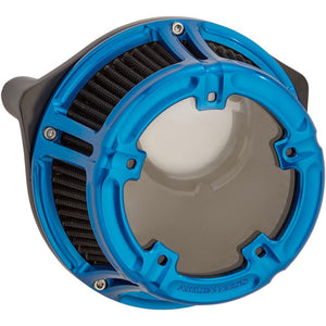 Arlen Ness Air Cleaner - Method Clear Sucker - 2017-2023 Harley M8-Air-Arlen Ness-Blue-Rogue Rider Industries for Harley Davidson Motorcycles