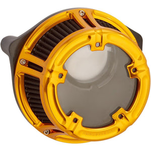 Arlen Ness Air Cleaner - Method Clear Sucker - 2017-2023 Harley M8-Air-Arlen Ness-Gold-Rogue Rider Industries for Harley Davidson Motorcycles