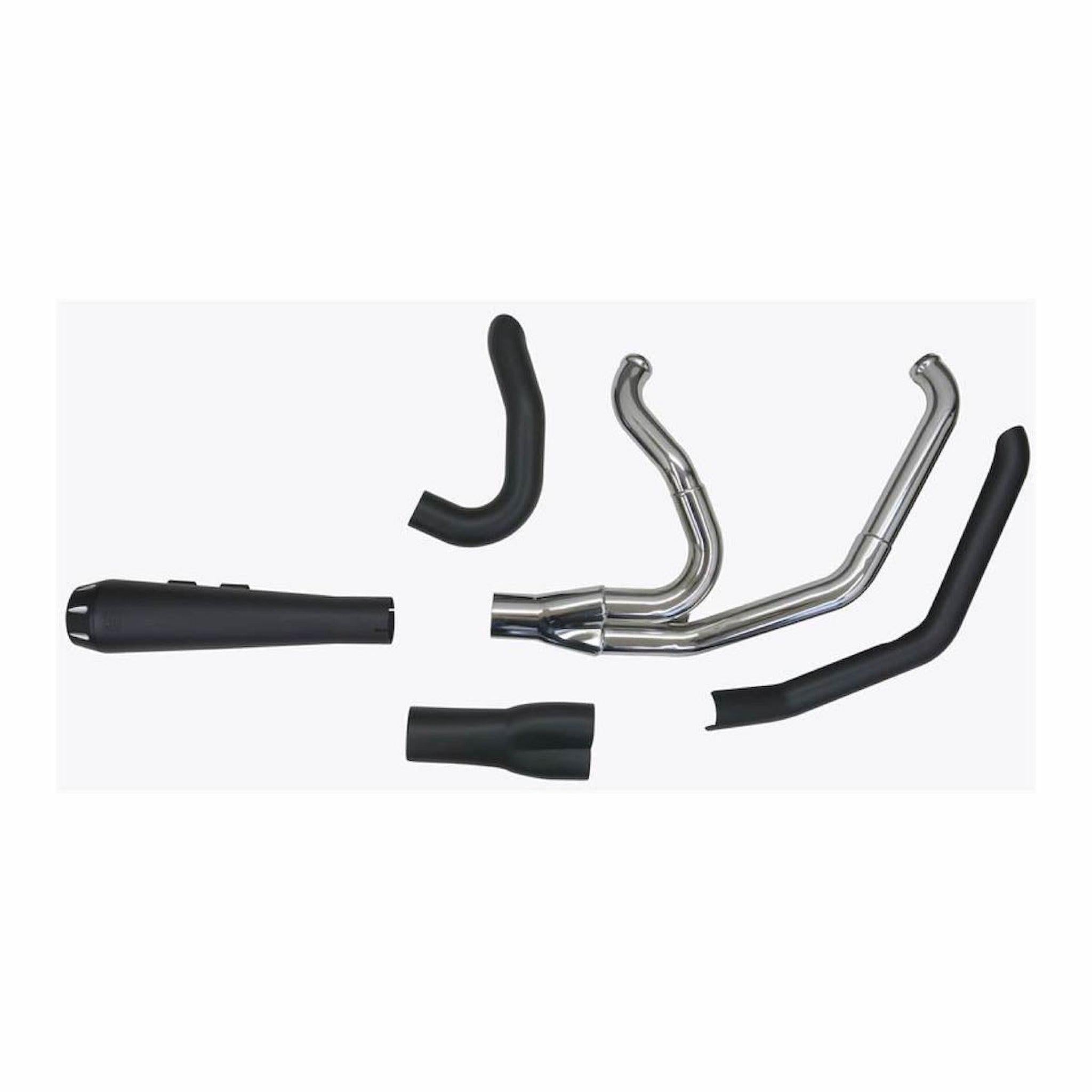 Bassani Road Rage Black 2-1 Exhaust for 2018-2021 Softail