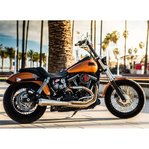 Bassani Road Rage 3 - Stainless - 2-1 Exhaust for Dyna 1991-2017-Exhaust-Bassani-Rogue Rider Industries for Harley Davidson Motorcycles