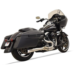 Bassani Short Road Rage 3 - Stainless - 2-1 Exhaust for Touring 2007-2016-Exhaust-Bassani-Rogue Rider Industries for Harley Davidson Motorcycles