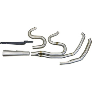 Bassani Short Road Rage 3 - Stainless - 2-1 Exhaust for Touring 2017-2023-Exhaust-Bassani-Rogue Rider Industries for Harley Davidson Motorcycles