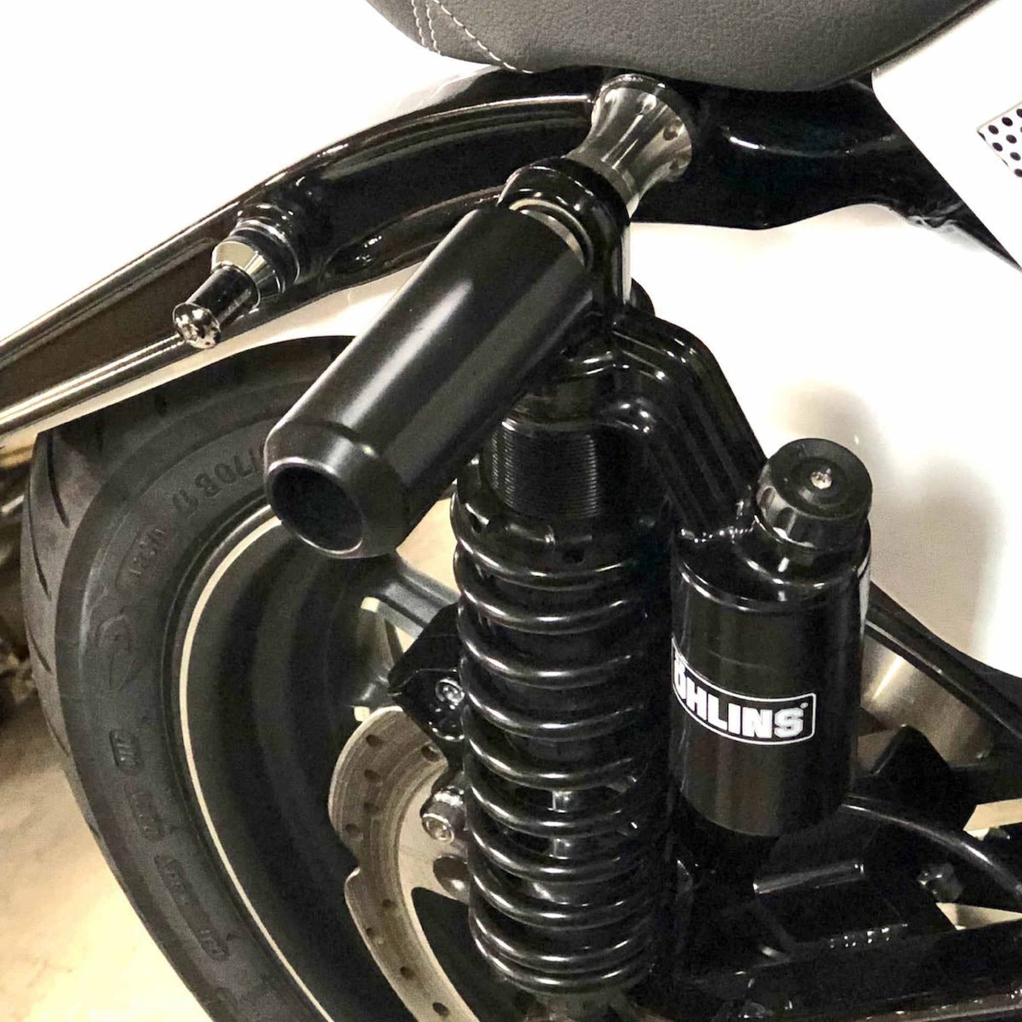 Bung King Upper Shock Mount Frame Sliders for Dyna, FXR, Sportster