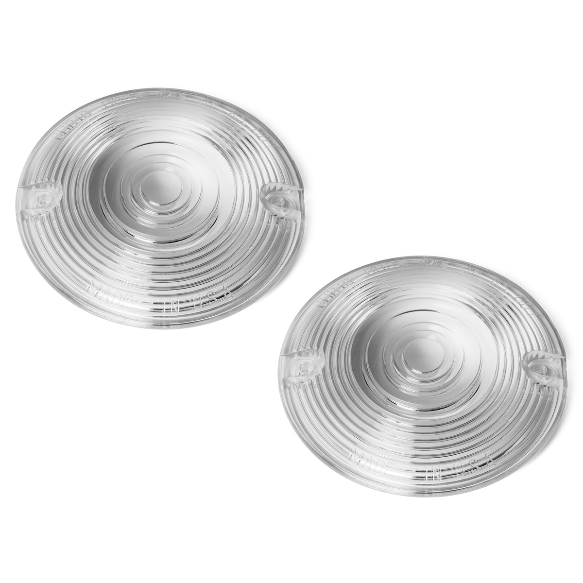 Chris Products Clear Lense Kit for Harley Flat Style Turn Signals-LED Turn Signals-Chris Products-Rogue Rider Industries for Harley Davidson Motorcycles