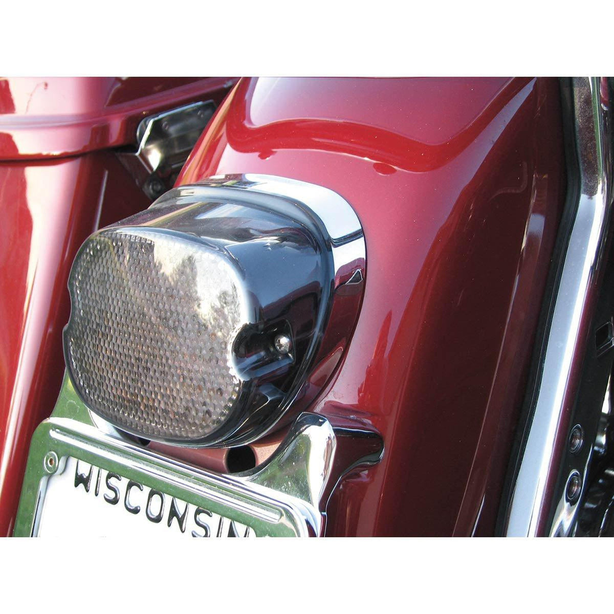 Drag Specialties LED Taillight - Bottom Tag Light - Smoke-LED Brake Lights-Drag Specialties-Rogue Rider Industries for Harley Davidson Motorcycles