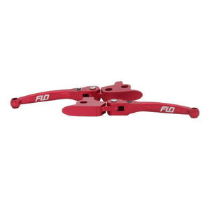 Flo Motorsports MX Style Lever Set for Harley Davidson-Hand & Foot Controls-Flo Motorsports-'96-'17 FXD-Red-Rogue Rider Industries for Harley Davidson Motorcycles
