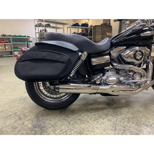 Leather Pros Retro Series V3 DYNA Saddlebags-Luggage-Leather Pros-Rogue Rider Industries for Harley Davidson Motorcycles