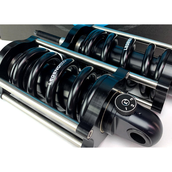 Legends 1310-1742 Legend Revo-A Adjustable Dyna Coil Suspension - 12in.（並行輸入品） LEGEND REVO-A FLH SHOCKS - RickRak