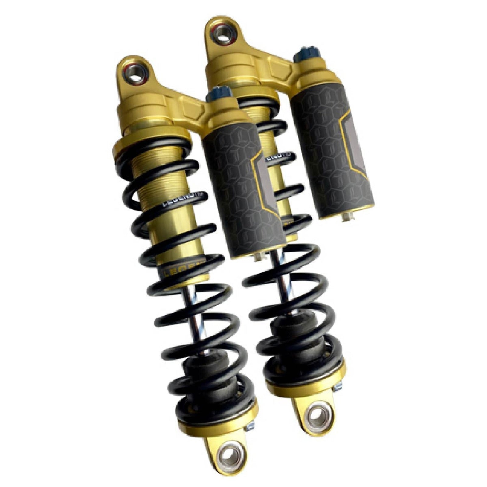 Legend Revo-ARC Piggyback Dyna Coil Suspension 1991-2017-Frames and Suspension-Legend Suspensions-13"-Gold-Standard-Rogue Rider Industries for Harley Davidson Motorcycles