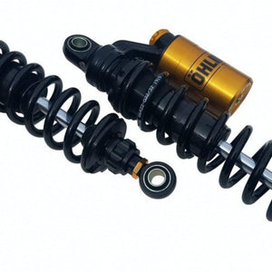 ÖHLINS STX 36 BLACKLINE with Gold Reservoir TWIN PIGGYBACK SHOCKS FOR DYNA 1991-2017-Frames and Suspension-Ohlins-Rogue Rider Industries for Harley Davidson Motorcycles