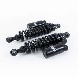 Öhlins S36 Blackline Twin Piggyback Shocks for Dyna 1991-2017-Frames and Suspension-Ohlins-Rogue Rider Industries for Harley Davidson Motorcycles