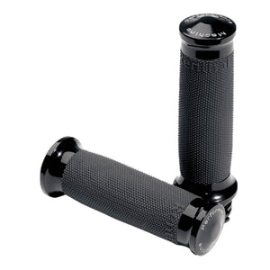 Performance Machine Contour Black Anodized Renthal Wrap Grips-Hand & Foot Controls-Performance Machine-Rogue Rider Industries for Harley Davidson Motorcycles
