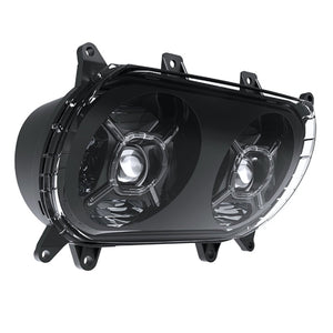 RRI Blazemaker 2015-2023 Road Glide LED Headlight with DRL in Black or Chrome-LED Headlights-Rogue Rider Industries-Rogue Rider Industries for Harley Davidson Motorcycles