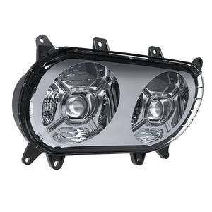 RRI Blazemaker 2015-2023 Road Glide LED Headlight with DRL in Black or Chrome-LED Headlights-Rogue Rider Industries-Rogue Rider Industries for Harley Davidson Motorcycles