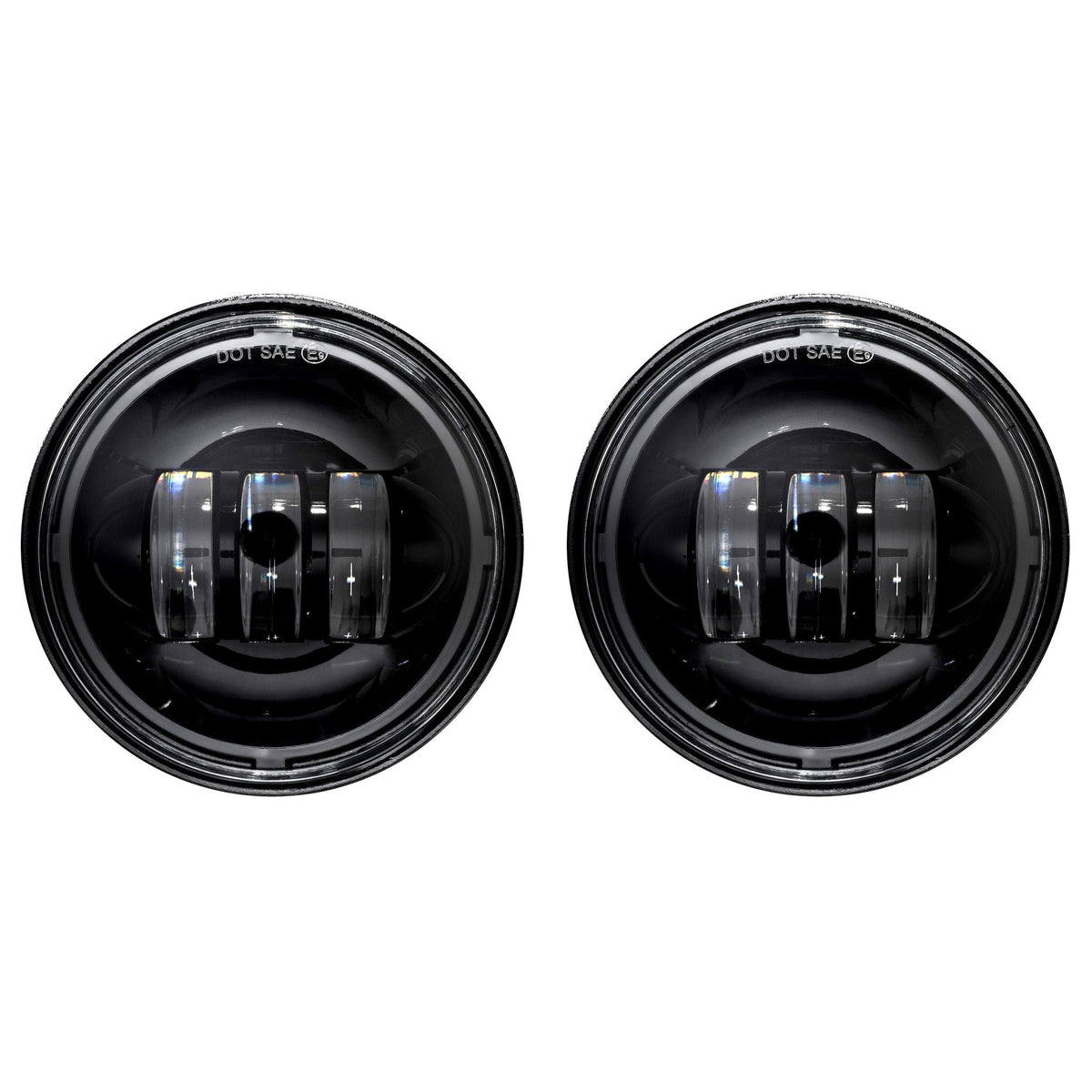 RRI Blazemaker LED Auxiliary Passing Lamps-LED Headlights-Rogue Rider Industries-Black-Rogue Rider Industries for Harley Davidson Motorcycles
