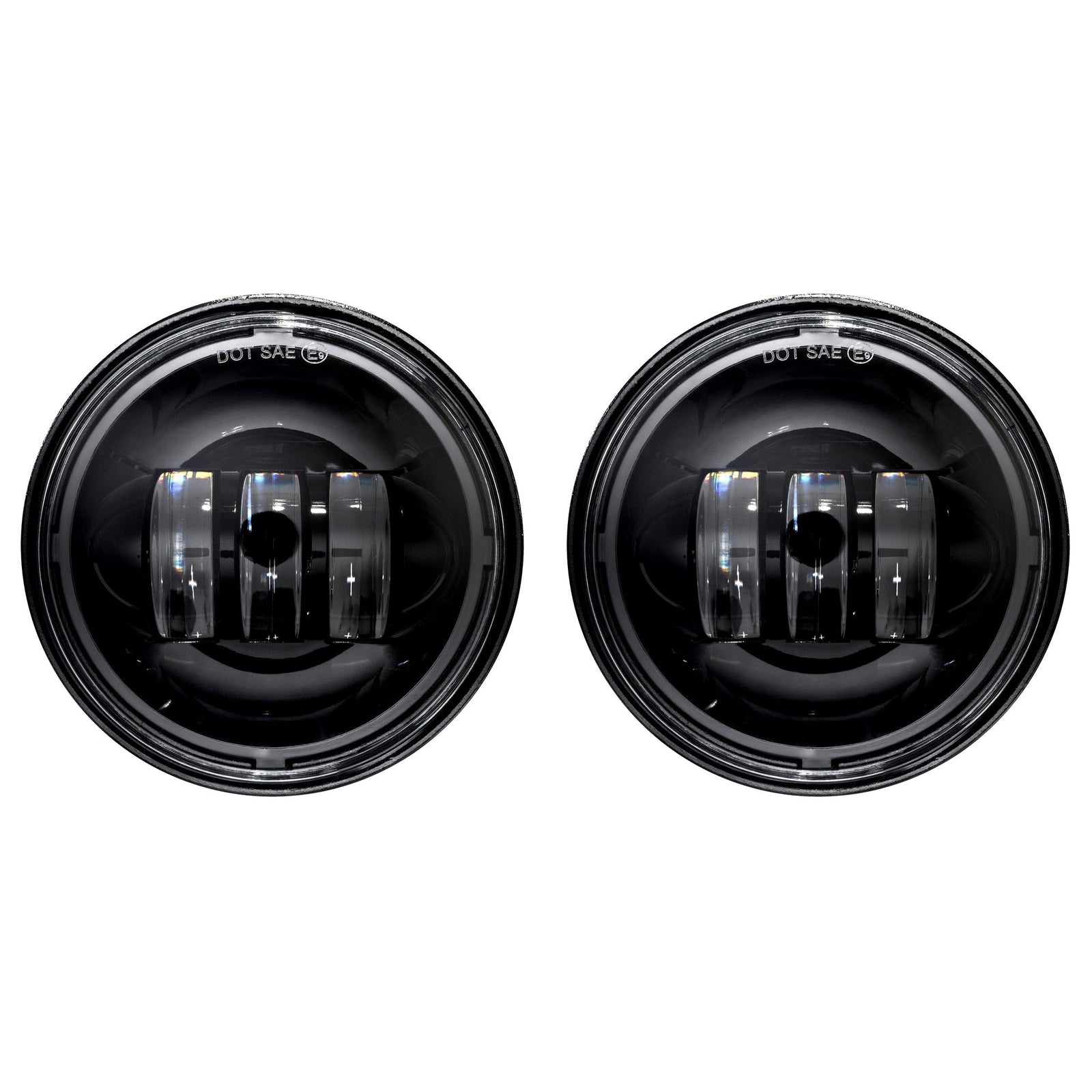 RRI Blazemaker LED Auxiliary Passing Lamps-LED Headlights-Rogue Rider Industries-Black-Rogue Rider Industries for Harley Davidson Motorcycles