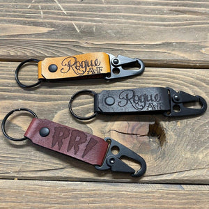 RRI Leather Keychain-Swag-Rogue Rider Industries-Black-Rogue Rider Industries for Harley Davidson Motorcycles