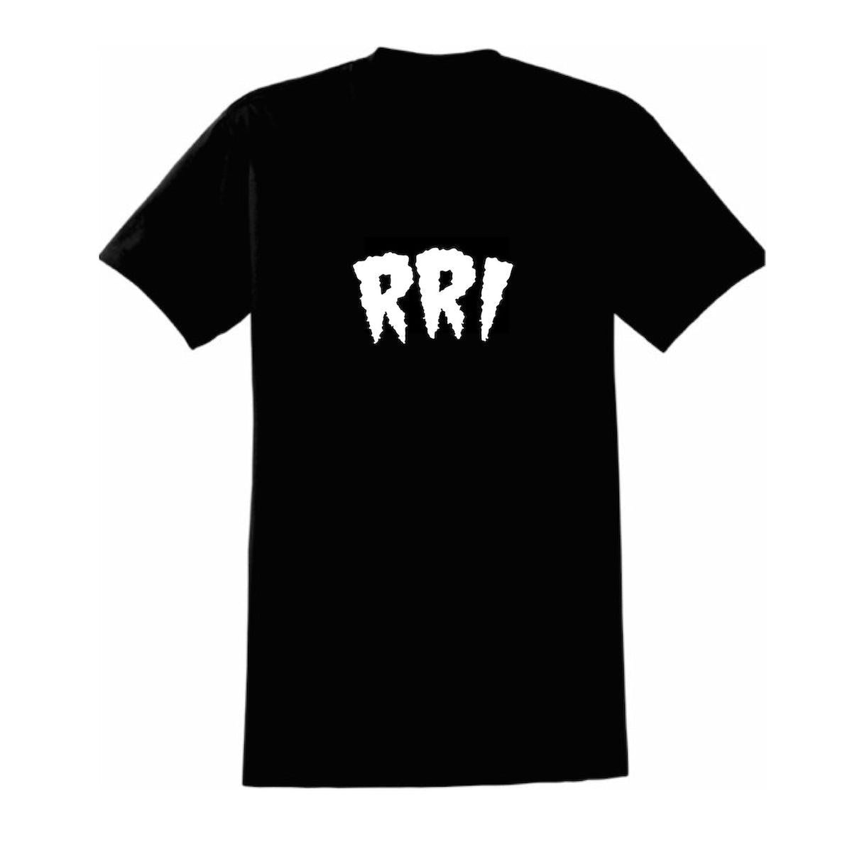 RRI Logo - Mr RRI Tee (Black/White Print)-Swag-Rogue Rider Industries-S-Rogue Rider Industries for Harley Davidson Motorcycles