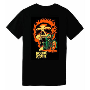 RRI Rogue Rider Skull Biker Tee (Color Print)-Swag-Rogue Rider Industries-S-Rogue Rider Industries for Harley Davidson Motorcycles