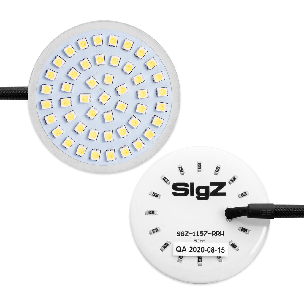 新品・タグ付き　Harley-Davidson Lサイズ タッチパネル対応 RRI SigZ Rear LED Turn Signals - White Label Edition - Rogue Rider
