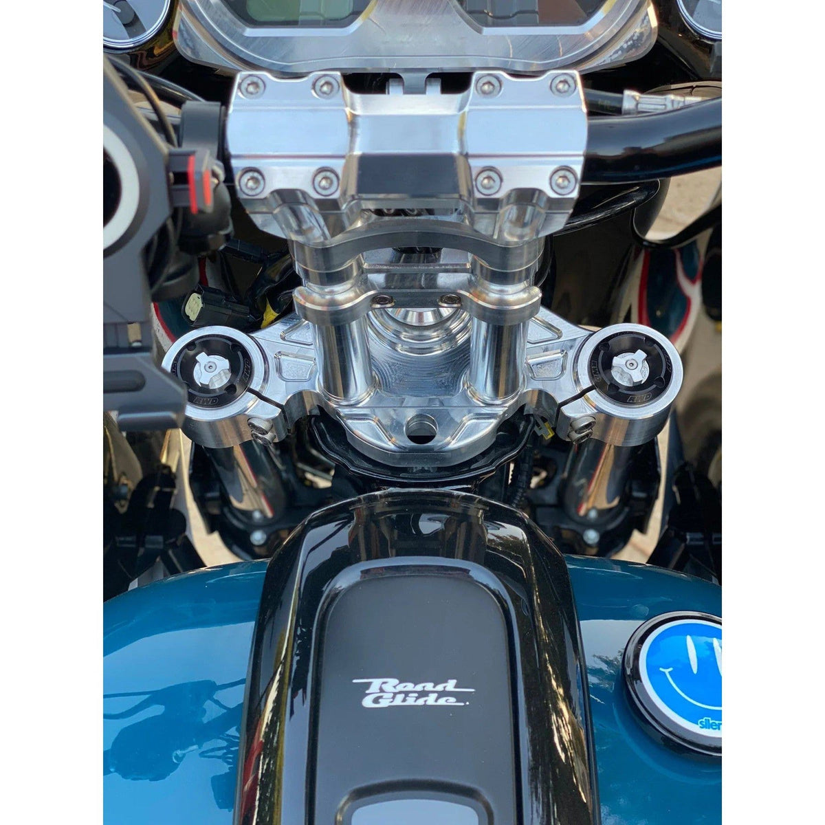 RWD RS-1F Adjustable Touring Cartridge Front Suspension 2014-2024-Frames and Suspension-Russ Wernimont Designs-Rogue Rider Industries for Harley Davidson Motorcycles