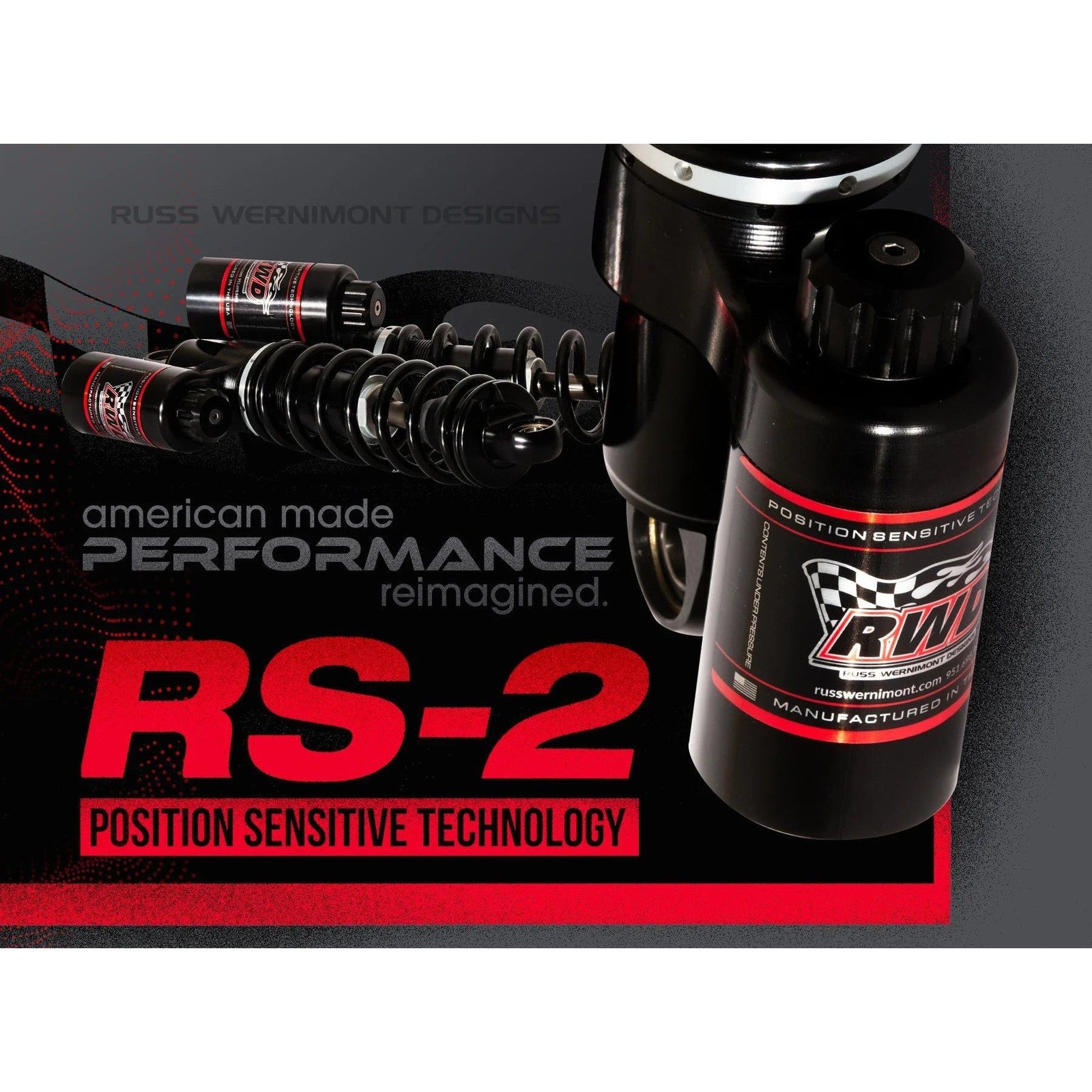 RWD RS-2 Piggy Back Adjustable Dyna Coil Suspension 1991-2017 (Polished Body / Chrome Springs)