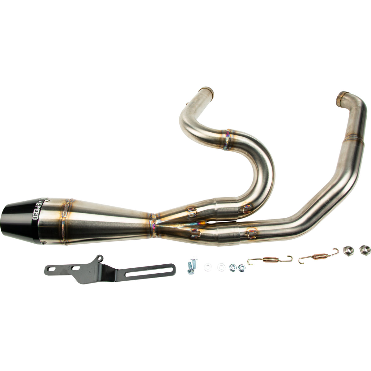 SAWICKI 930-01210 RAW 2 INTO 1 SHORTY EXHAUST SYSTEM TOURING FL M8 17-22