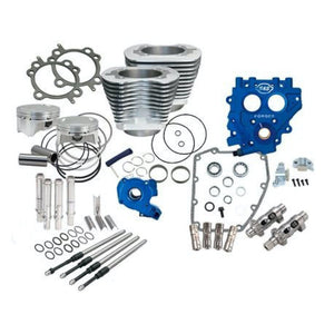 S&S 100/110" Power Package for 1999-2017 Harley-Davidson Big Twins-Engine Components-S&S CYCLE-100" 1999-'06 except '06 Dyna-Silver-Chain-Rogue Rider Industries for Harley Davidson Motorcycles