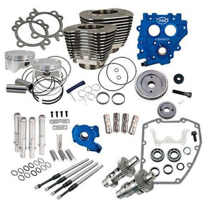 S&S 100/110" Power Package for 1999-2017 Harley-Davidson Big Twins-Engine Components-S&S CYCLE-100" 1999-'06 except '06 Dyna-Wrinkle Black-Gear-Rogue Rider Industries for Harley Davidson Motorcycles