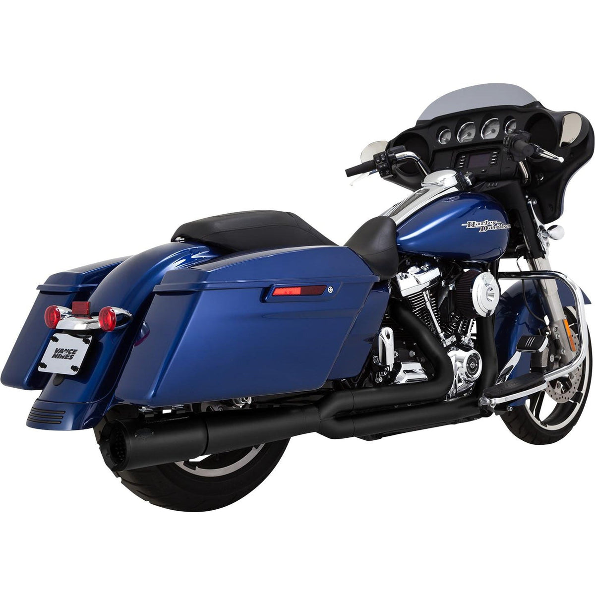 Vance &amp; Hines Pro Pipe Black Exhaust System - Touring 2017-2022-Exhaust-Vance &amp; Hines-Rogue Rider Industries for Harley Davidson Motorcycles