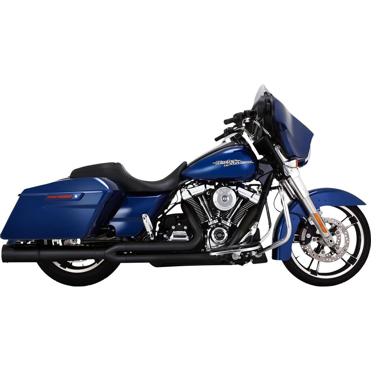 Vance &amp; Hines Pro Pipe Black Exhaust System - Touring 2017-2022-Exhaust-Vance &amp; Hines-Rogue Rider Industries for Harley Davidson Motorcycles