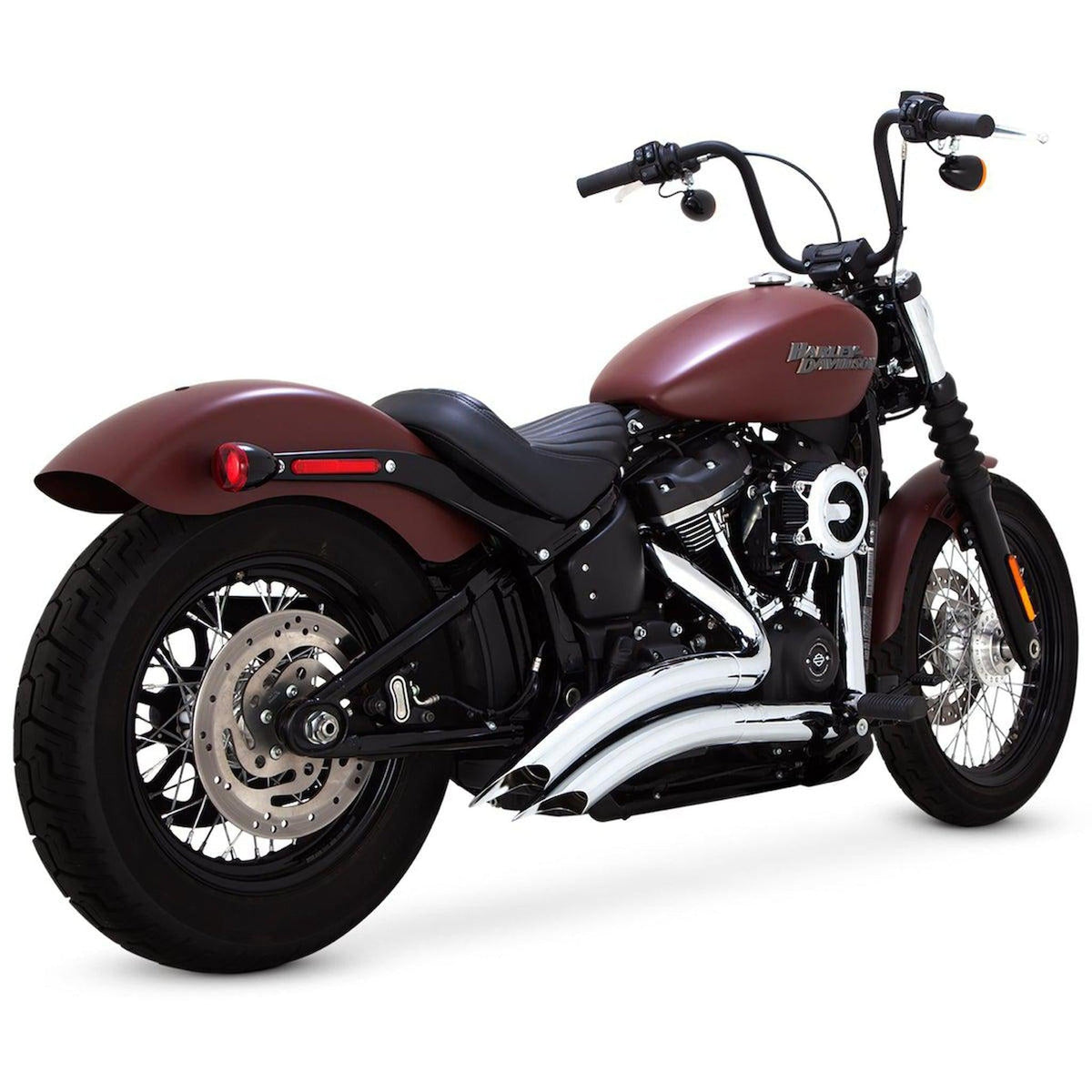 Vance and Hines Big Radius 2 into 2 Black or Chrome Exhaust for M8 Softails-Exhaust-Vance &amp; Hines-Chrome-FXBB/LR/FB - FLSL/HC/DE/SS-Rogue Rider Industries for Harley Davidson Motorcycles