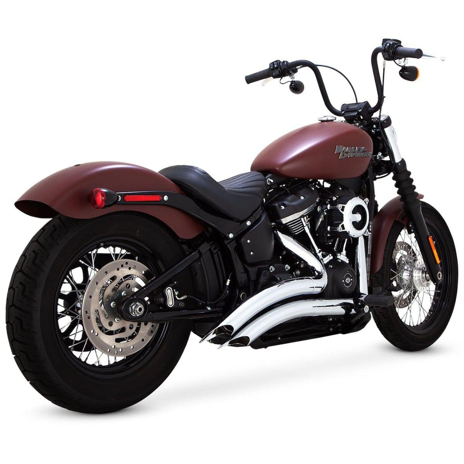 Vance and Hines Big Radius 2 into 2 Black or Chrome Exhaust for M8 Softails-Exhaust-Vance & Hines-Chrome-FXBB/LR/FB - FLSL/HC/DE/SS-Rogue Rider Industries for Harley Davidson Motorcycles