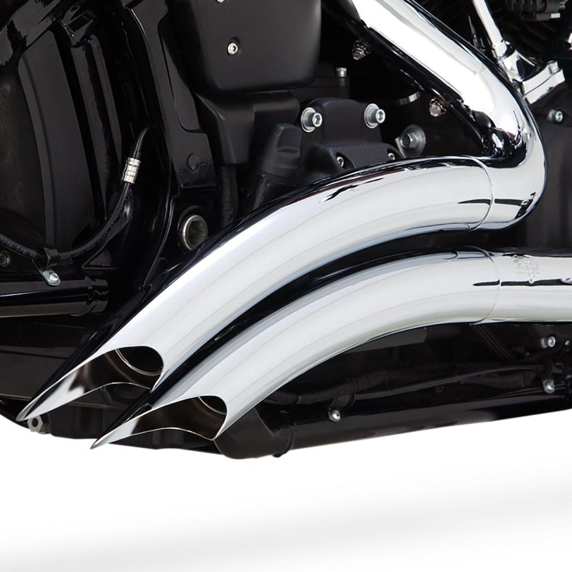 Vance and Hines Big Radius 2 into 2 Black or Chrome Exhaust for M8