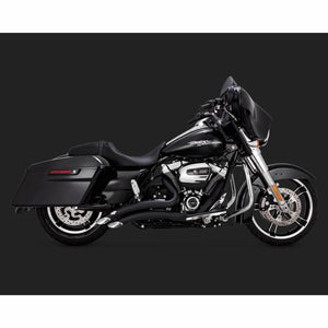 Vance and Hines Big Radius 2 into 2 Black or Chrome Exhaust for M8 Touring-Exhaust-Vance & Hines-Black-Rogue Rider Industries for Harley Davidson Motorcycles