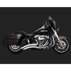 Vance and Hines Big Radius 2 into 2 Black or Chrome Exhaust for M8 Touring-Exhaust-Vance & Hines-Chrome-Rogue Rider Industries for Harley Davidson Motorcycles