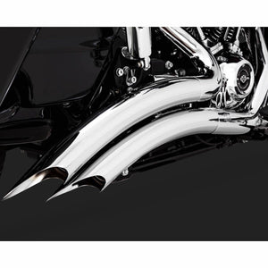 Vance and Hines Big Radius 2 into 2 Black or Chrome Exhaust for M8 Touring-Exhaust-Vance & Hines-Rogue Rider Industries for Harley Davidson Motorcycles