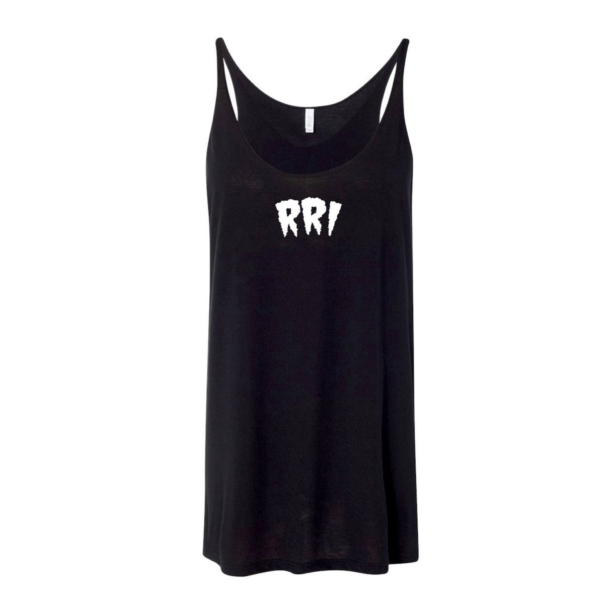 Women&#39;s Slouchy Tank Mr RRI Tee (Black/White Print)-Swag-Rogue Rider Industries-Rogue Rider Industries for Harley Davidson Motorcycles